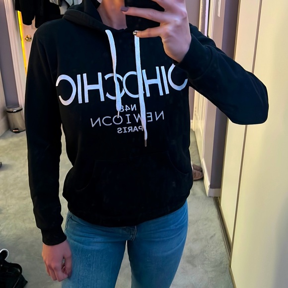 Black & white hoodie
